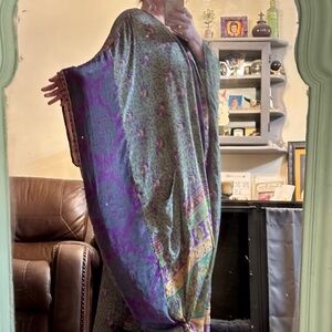 Kantha Bae Bowie Muu Purple and Green NWOT